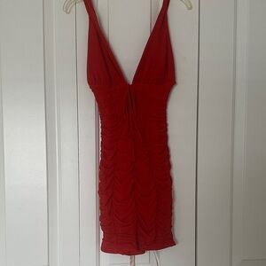 Oh Polly Red Backless Dress